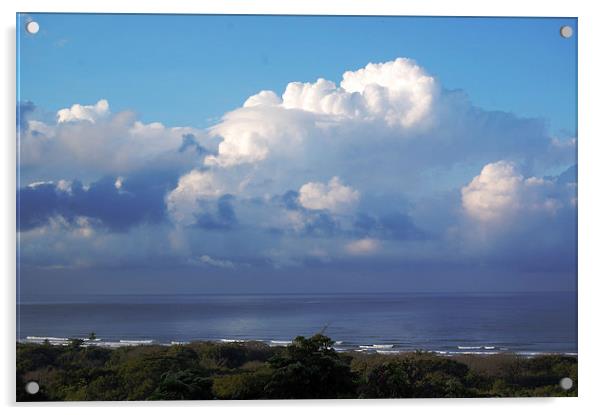 Clouds Off Coast  Acrylic by james balzano, jr.