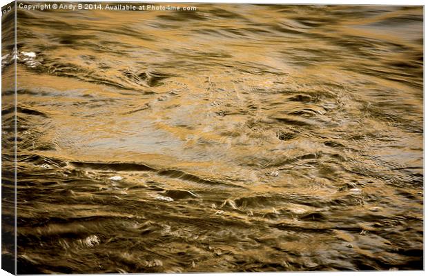  Tumbling Water Canvas Print by Andy Bennette