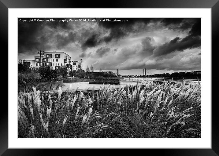 Newport Riverside Framed Mounted Print by Creative Photography Wales