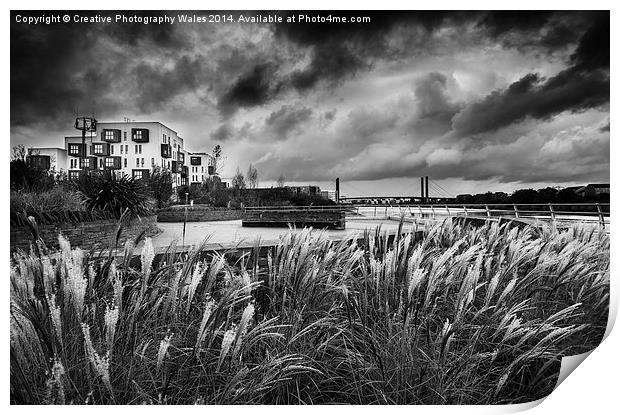 Newport Riverside Print by Creative Photography Wales