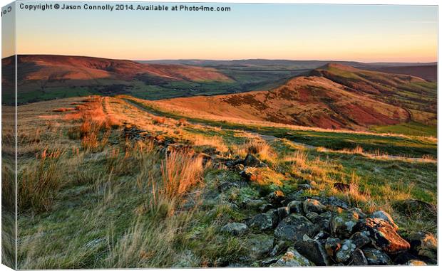 The Great Ridge, Derbyshire Canvas Print by Jason Connolly