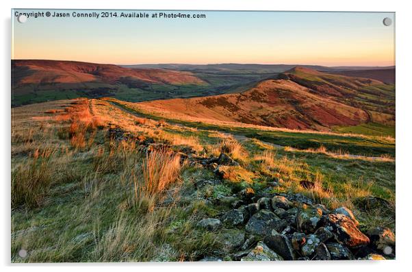 The Great Ridge, Derbyshire Acrylic by Jason Connolly