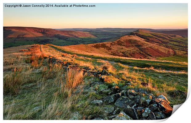 The Great Ridge, Derbyshire Print by Jason Connolly