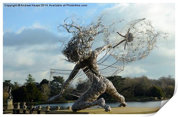  Fairy Sculpture Print by Andrew Heaps