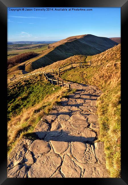  The Descent Of Mam Tor Framed Print by Jason Connolly