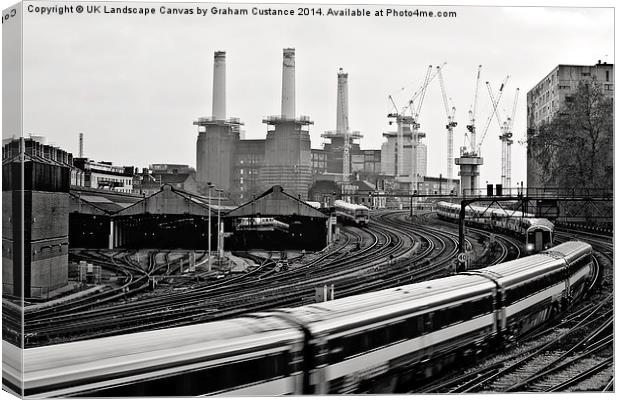  Battersea Power Station Canvas Print by Graham Custance