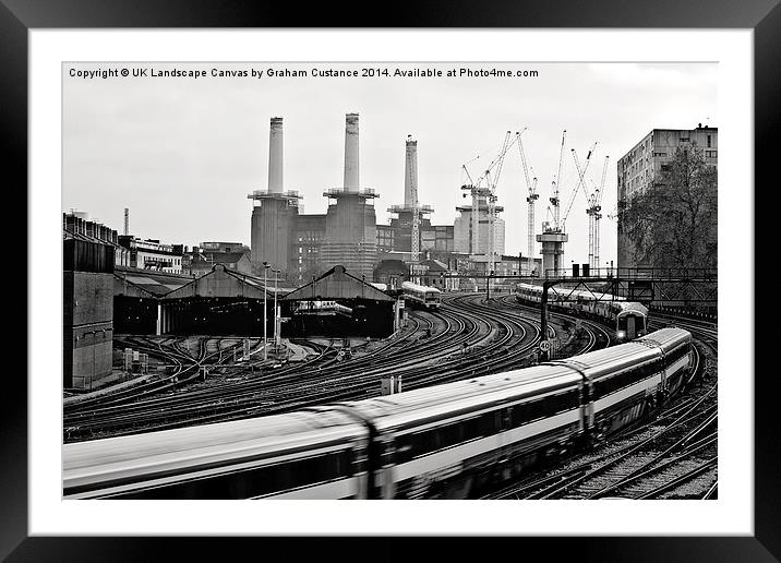  Battersea Power Station Framed Mounted Print by Graham Custance