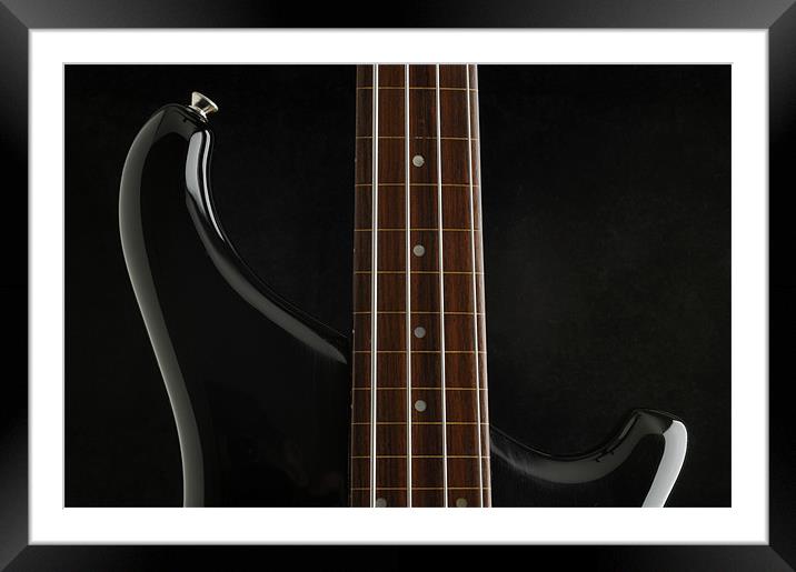 Electric bass guitar Framed Mounted Print by Josep M Peñalver