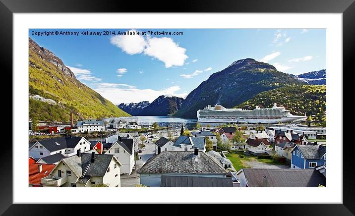  AZURA IN HELLESYLT NORWAY Framed Mounted Print by Anthony Kellaway
