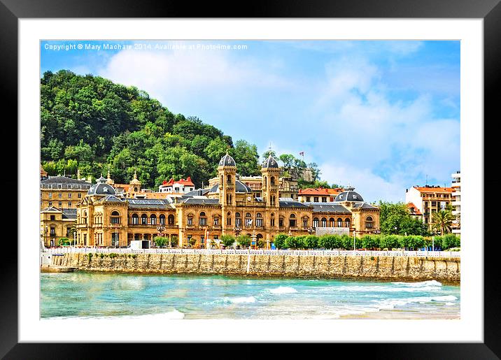  Summer in San Sebastian Framed Mounted Print by Mary Machare