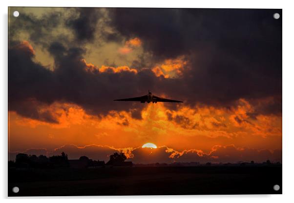 Vulcan Sunset Scramble  Acrylic by J Biggadike