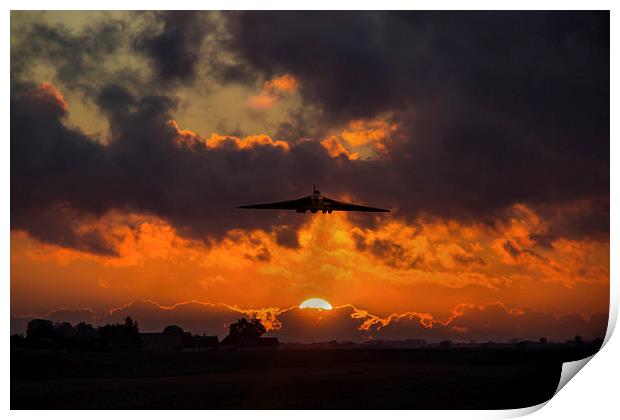 Vulcan Sunset Scramble  Print by J Biggadike