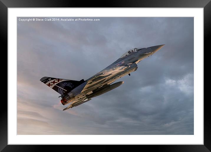  29(R) Squadron Typhoon - 2014 Framed Mounted Print by Steve H Clark