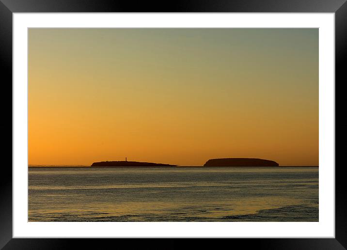 The Holme Islands sunrise Framed Mounted Print by Andrew Richards