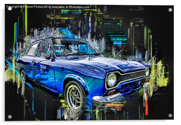  Ford Escort  Acrylic by Thanet Photos