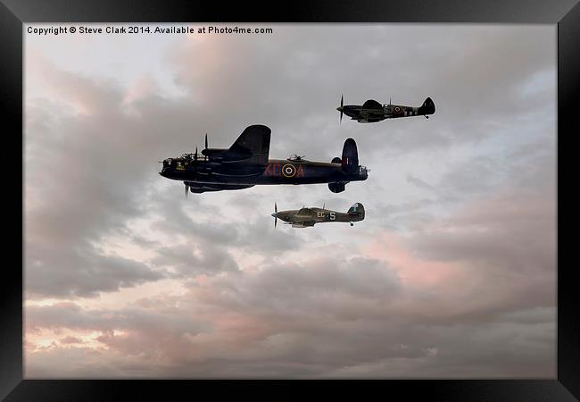  Battle of Britain Memorial Flight Framed Print by Steve H Clark