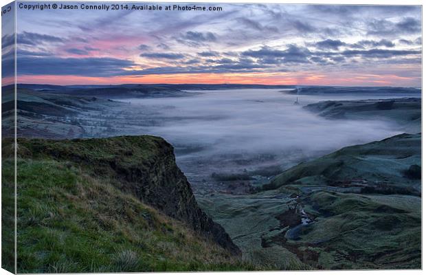 Hope Valley At Sunrise Canvas Print by Jason Connolly