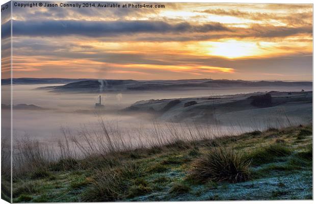  Sunrise Over Hope Valley Canvas Print by Jason Connolly