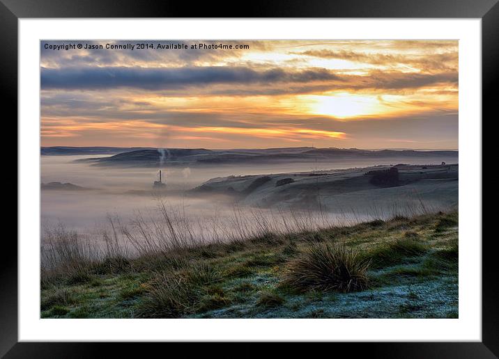  Sunrise Over Hope Valley Framed Mounted Print by Jason Connolly