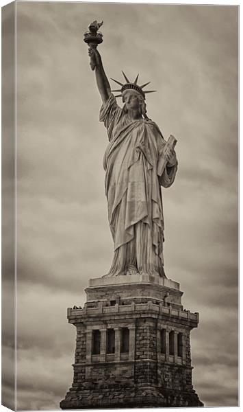  Statue of Liberty. Canvas Print by Mark Godden