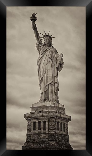  Statue of Liberty. Framed Print by Mark Godden