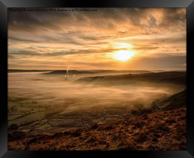  Golden Hour, Hope Valley Framed Print by Jason Connolly