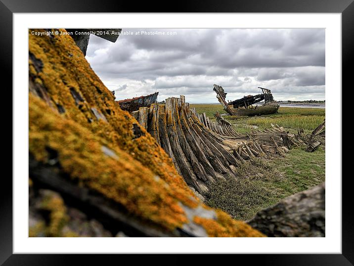  Fleetwood Marsh Wrecks Framed Mounted Print by Jason Connolly