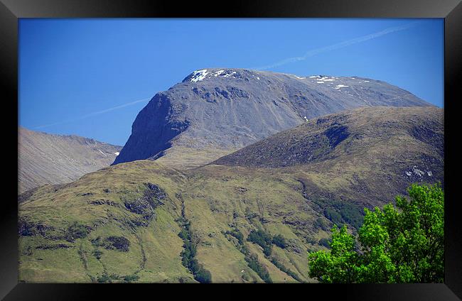  Ben Nevis from Corpach, Lochaber, Scotland Framed Print by Linda More