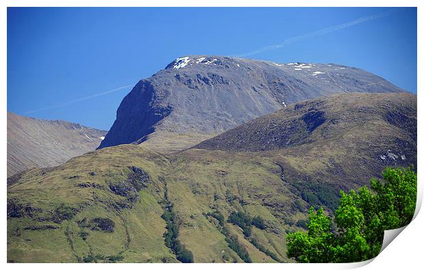  Ben Nevis from Corpach, Lochaber, Scotland Print by Linda More