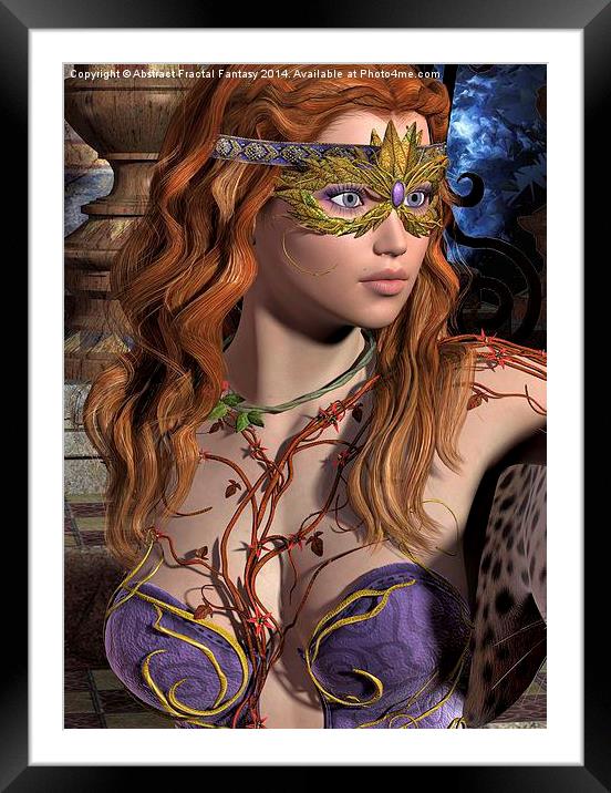  Forest Girl Framed Mounted Print by Abstract  Fractal Fantasy