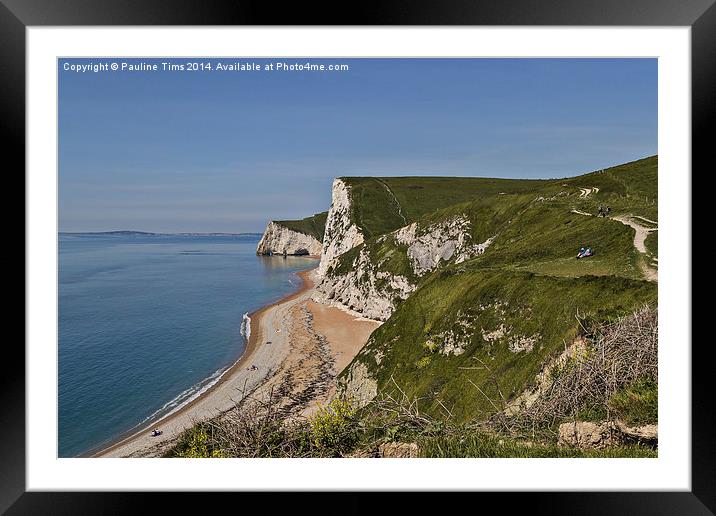  Jurassic Coast Near Durdle Door Framed Mounted Print by Pauline Tims
