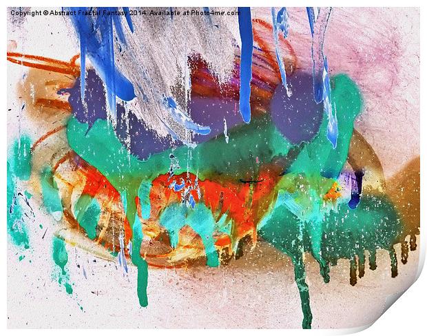 Grunge Abstract Watercolour 2  Print by Abstract  Fractal Fantasy