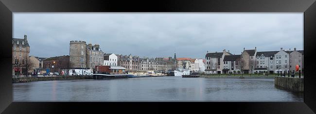  Barges in Leith Framed Print by Alan Whyte
