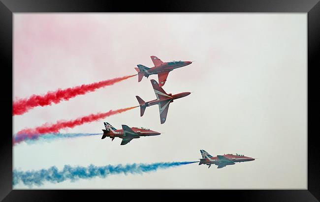 RAF Red Arrows Framed Print by Andy Heap