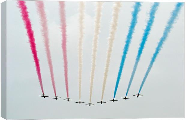  RAF Red Arrows Canvas Print by Andy Heap