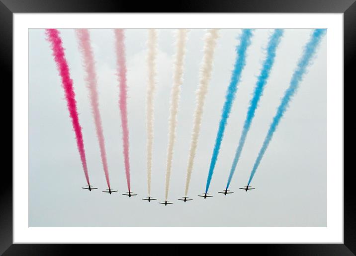  RAF Red Arrows Framed Mounted Print by Andy Heap