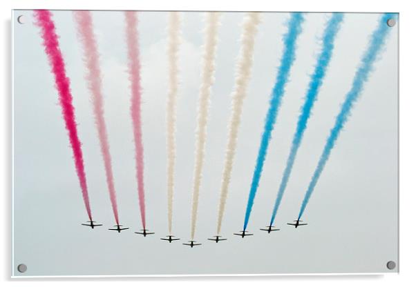  RAF Red Arrows Acrylic by Andy Heap