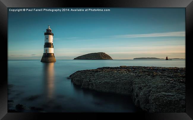  Penmon lighthouse (slight panoramic crop) Framed Print by Paul Farrell Photography