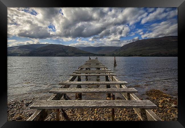  Broken Pier.  Framed Print by Mark Godden