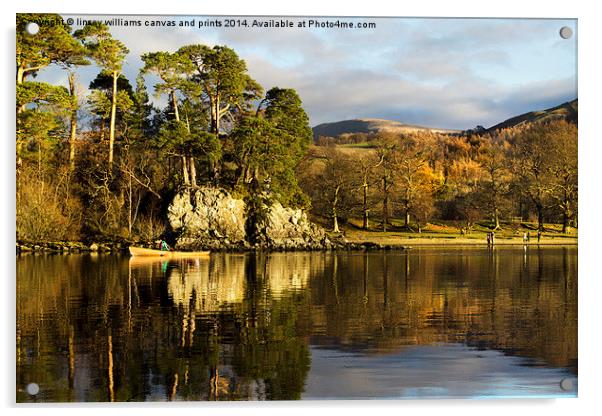 Friars Crag, Lake Derwent  Acrylic by Linsey Williams