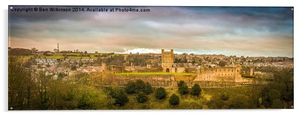  Richmond Castle Acrylic by Ben Wilkinson