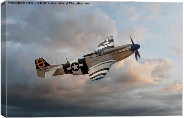  Jumpin Jacques - P51 Mustang Canvas Print by Steve H Clark