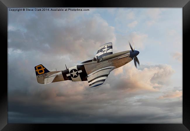  Jumpin Jacques - P51 Mustang Framed Print by Steve H Clark