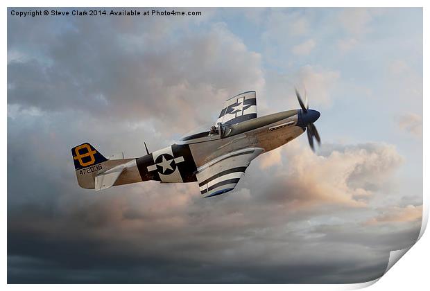  Jumpin Jacques - P51 Mustang Print by Steve H Clark