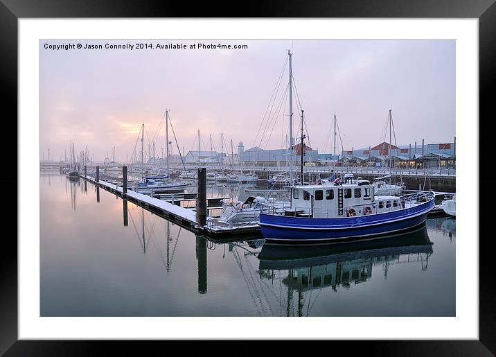  Fleetwood Harbour Village Framed Mounted Print by Jason Connolly
