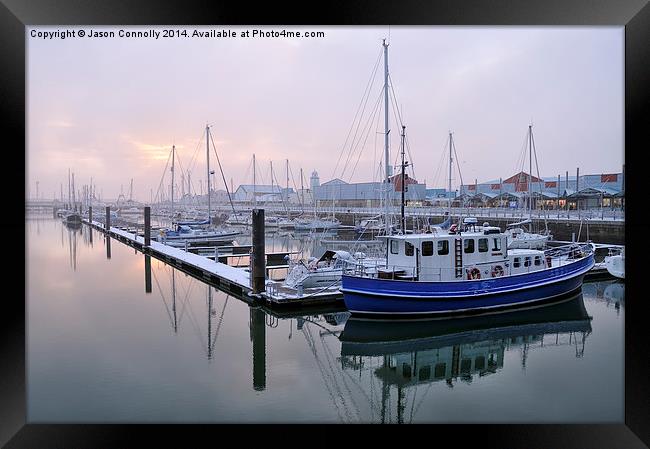  Fleetwood Harbour Village Framed Print by Jason Connolly