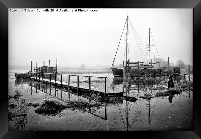  High tide , Skippool Creek Framed Print by Jason Connolly