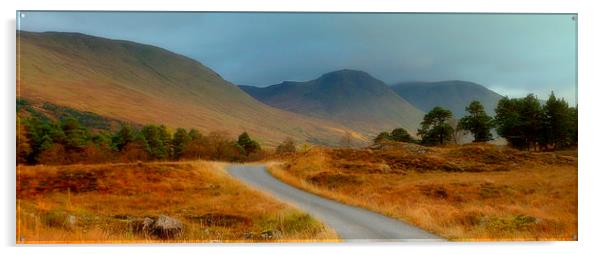  highland landscape     Acrylic by dale rys (LP)