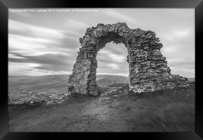   Castell Dinas Brân Framed Print by Pete Lawless
