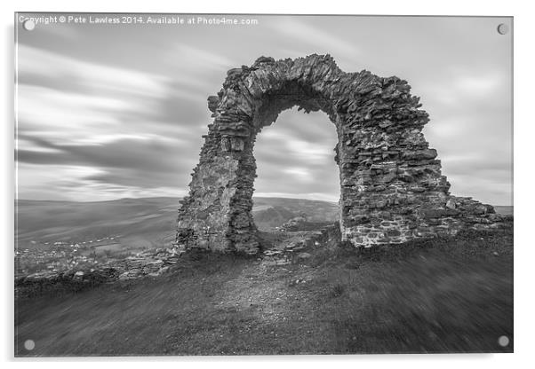   Castell Dinas Brân Acrylic by Pete Lawless